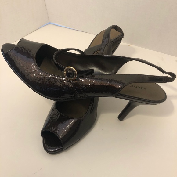 Women’s open toe heels size 10 brown Predictions - Picture 5 of 8